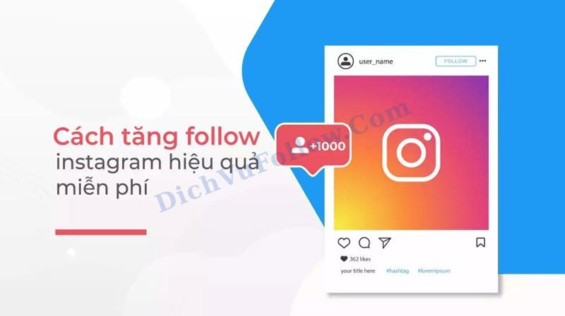 Cách Tăng Follow Instagram Miễn Phí