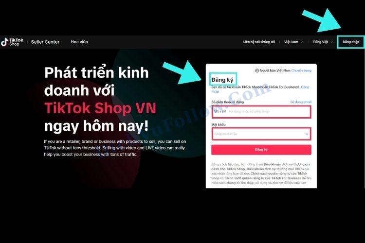 Đăng Ký TikTok Shop Qua Seller Center