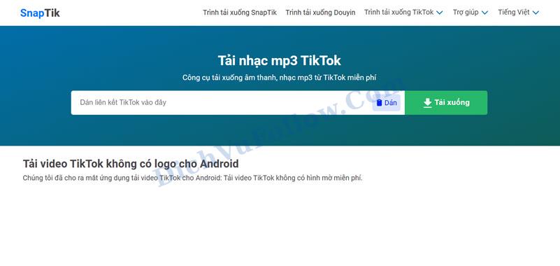 Chỉ cần 2 bước: dán link và tải file âm thanh, không cần cài app. Tải Âm Thanh TikTok