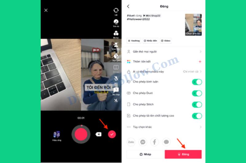 Chỉnh sửa và đăng video duet - Duet trên TikTok là gì