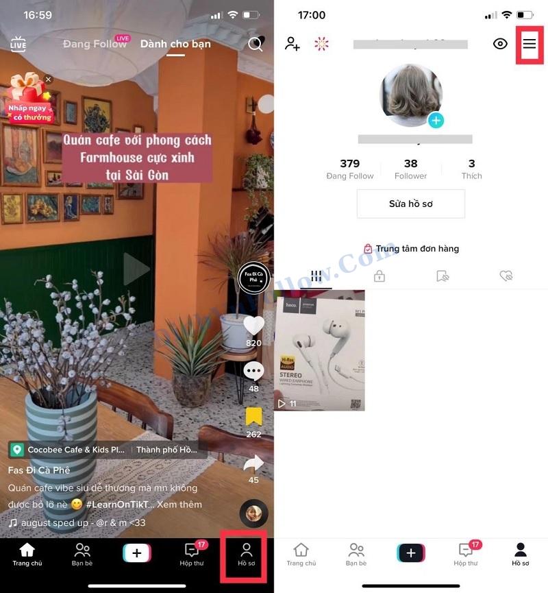 Mở Ứng Dụng TikTok Và Truy Cập Hồ Sơ
