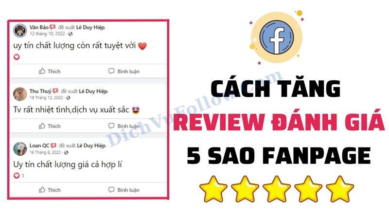 Cách tăng đánh giá fanpage miễn phí hiệu quả