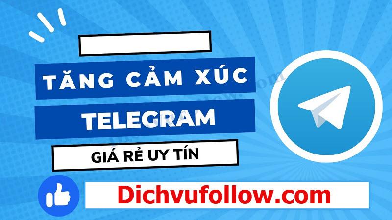 Dịch vụ tăng reaction Telegram an toàn, sử dụng tài khoản người thật 100%