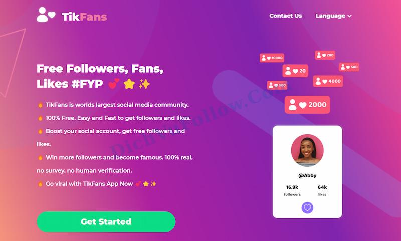 TikFans – App tăng follow TikTok miễn phí phổ biến