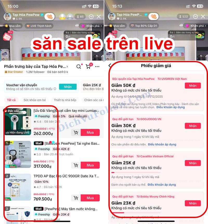Livestream TikTok Shop là nơi săn deal siêu hời!