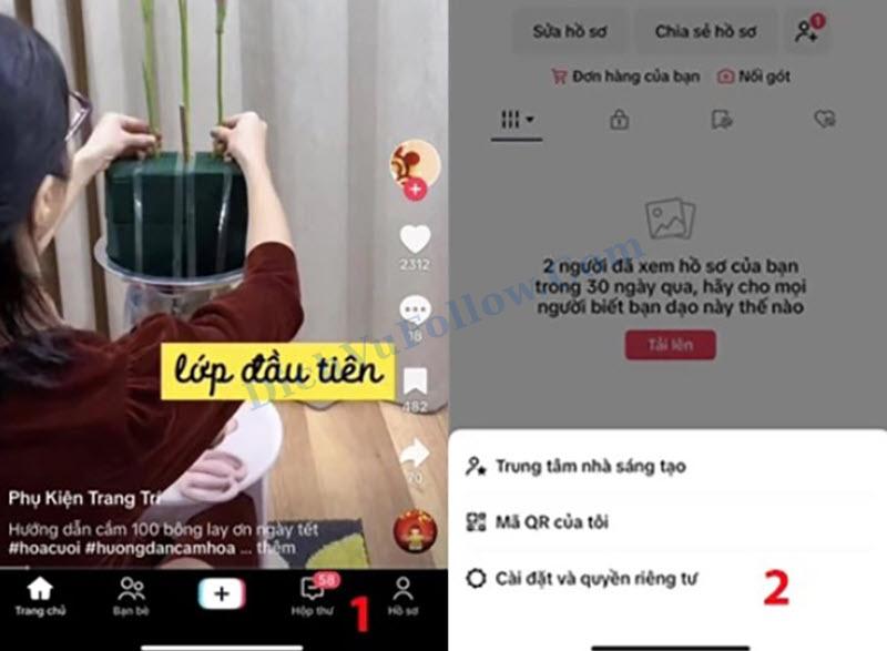 Vào Hồ sơ để bắt đầu cập nhật ngày sinh.