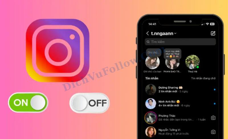 tắt hoạt động trên Instagram