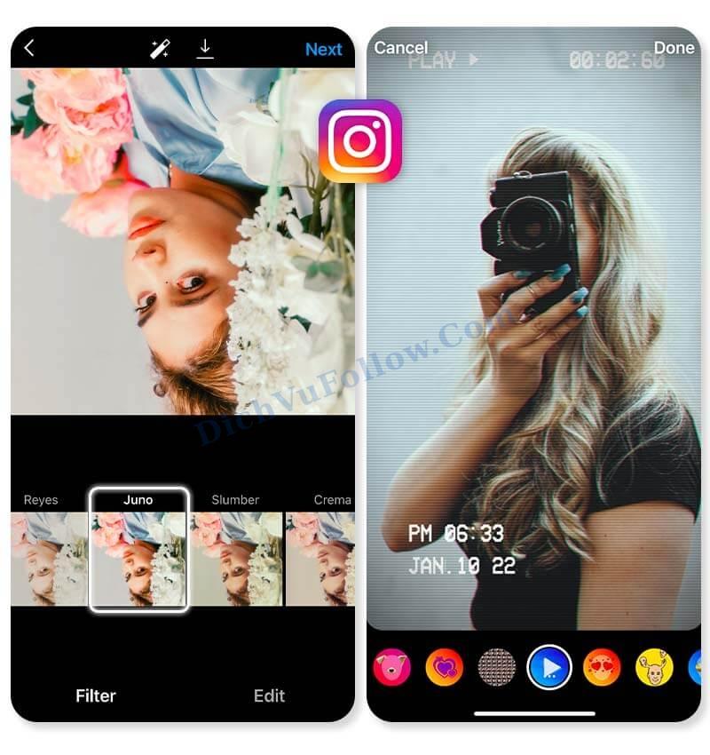Sử dụng các bộ lọc instagram hiệu quả