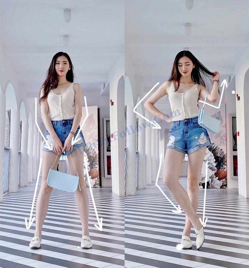 Tối ưu góc chụp và tạo dáng chuẩn người mẫu