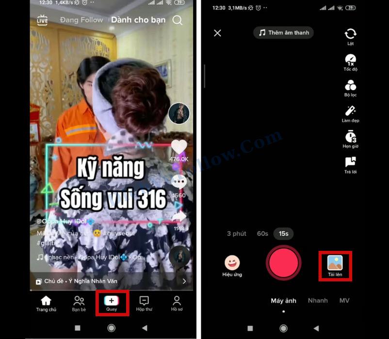 Tạo hoặc chọn video