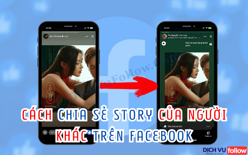 cách chia sẻ story của người khác trên Facebook