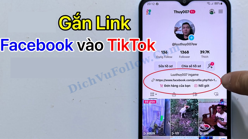 Gắn link Facebook ở nền tảng khác