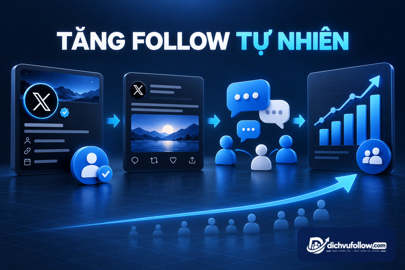 Cách tăng follow Twitter tự nhiên