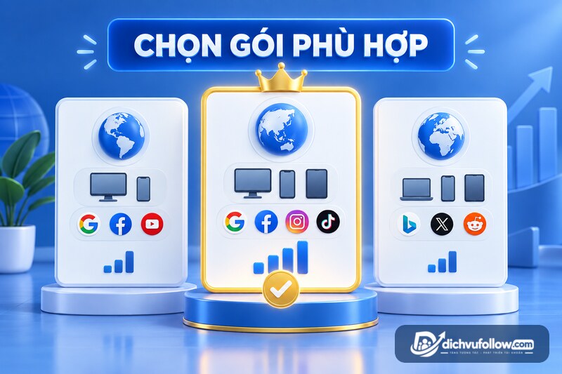 Cách chọn gói mua traffic website phù hợp