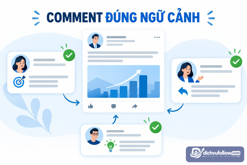 Comment LinkedIn đúng ngữ cảnh và tự nhiên