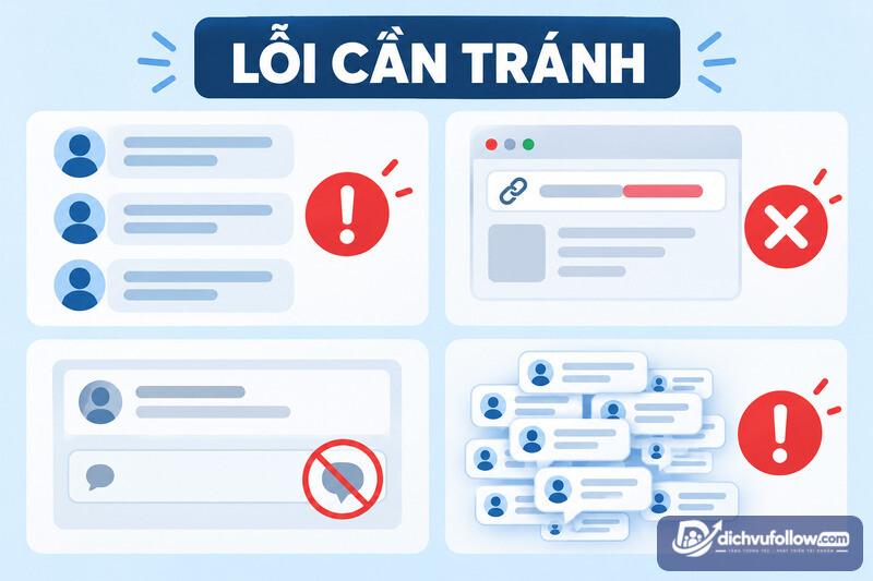 Những lỗi cần tránh khi mua comment LinkedIn