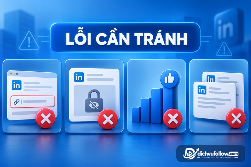 Những lỗi cần tránh khi mua like LinkedIn