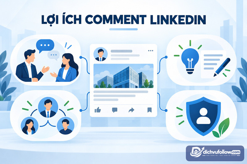 Lợi ích của comment LinkedIn đúng ngữ cảnh