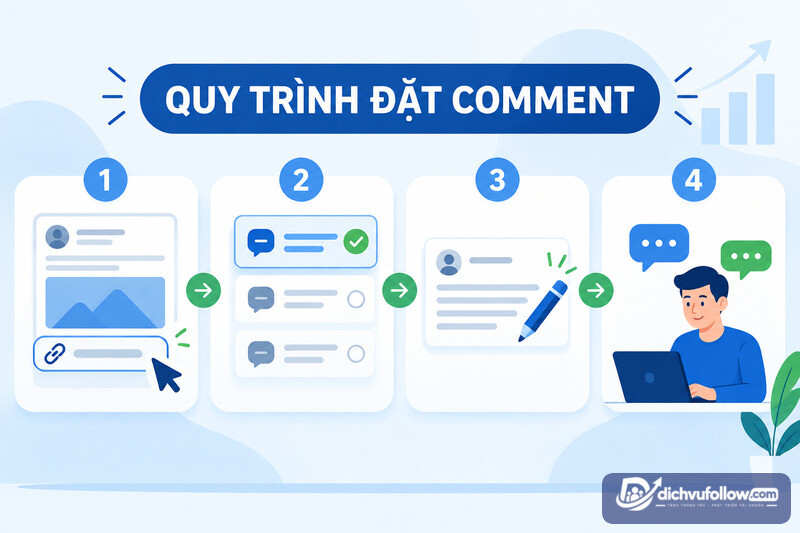 Quy trình mua comment LinkedIn an toàn