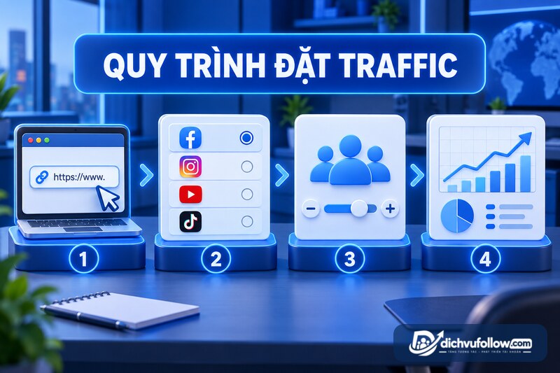 Quy trình mua traffic website