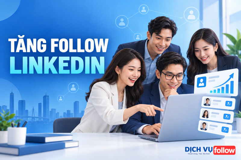 Tăng follow LinkedIn cho hồ sơ và trang doanh nghiệp