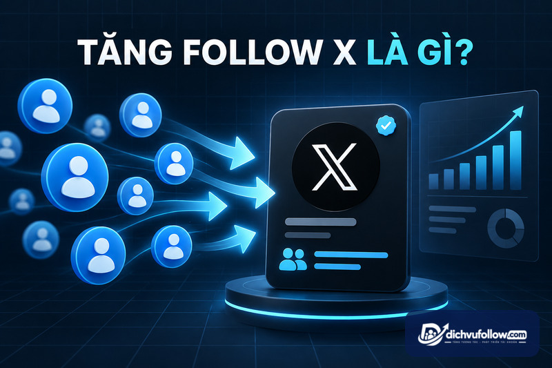 Tăng follow Twitter X là gì