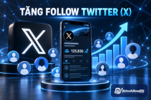 Tăng follow Twitter X